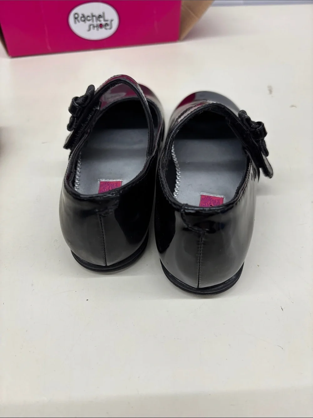 Rachel Shoes Black Patent Mary Jane Dress Flats